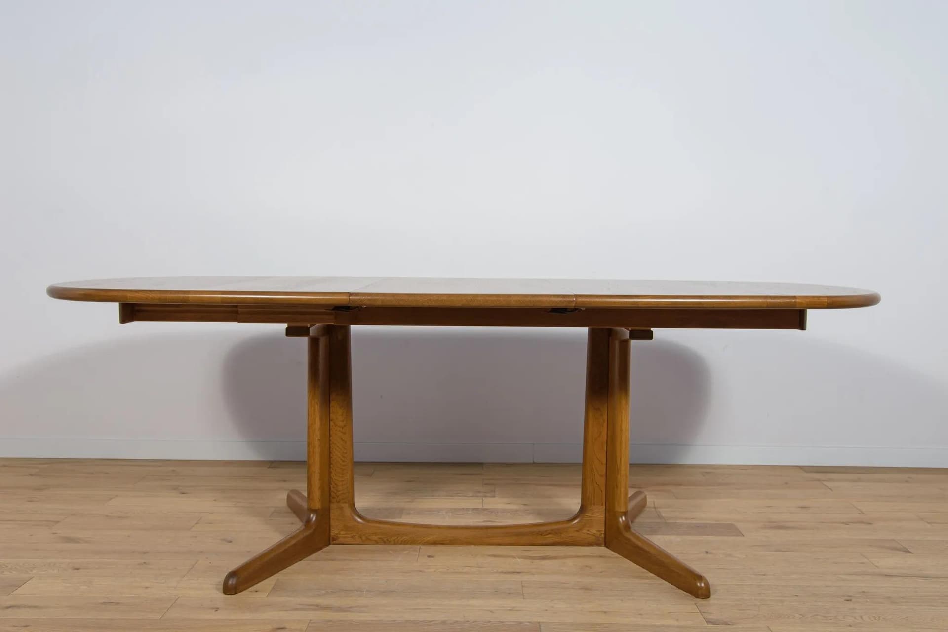 Extendable Table, brown oak, by N.O. Møller, Denmark, 1970s. - 71056