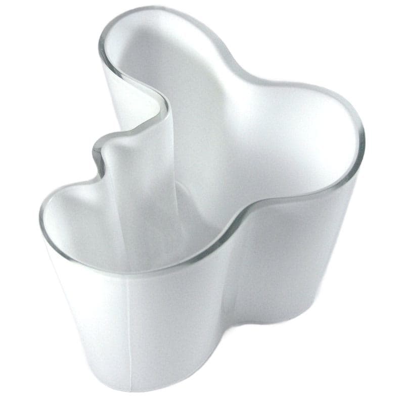 Biały wazon Savoy, proj. A. Aalto dla Iittala, Finlandia, lata 60. - 5965