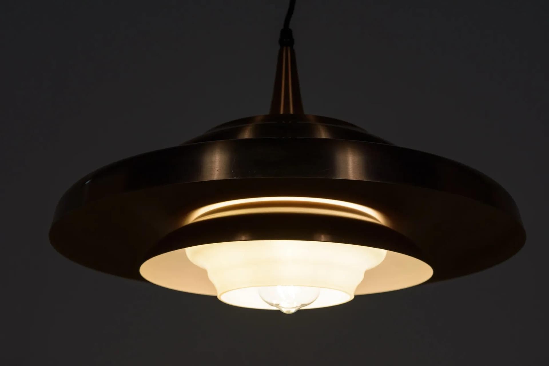 Lampa wisząca, miedź, Dania, lata 60. - 70941