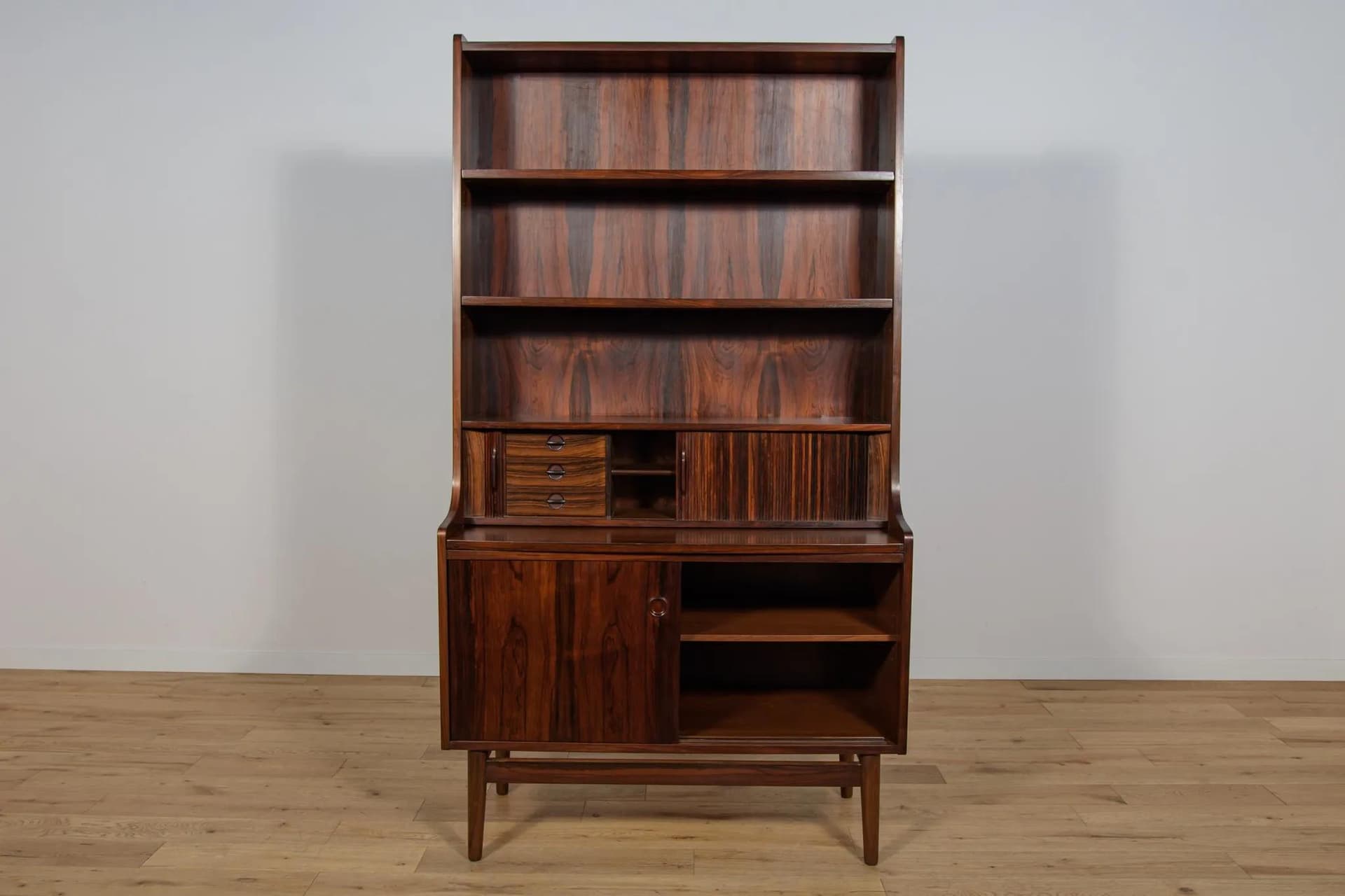 Bookcase, brown rosewood, by J. Sorth, Denmark, 1960s. - 70806