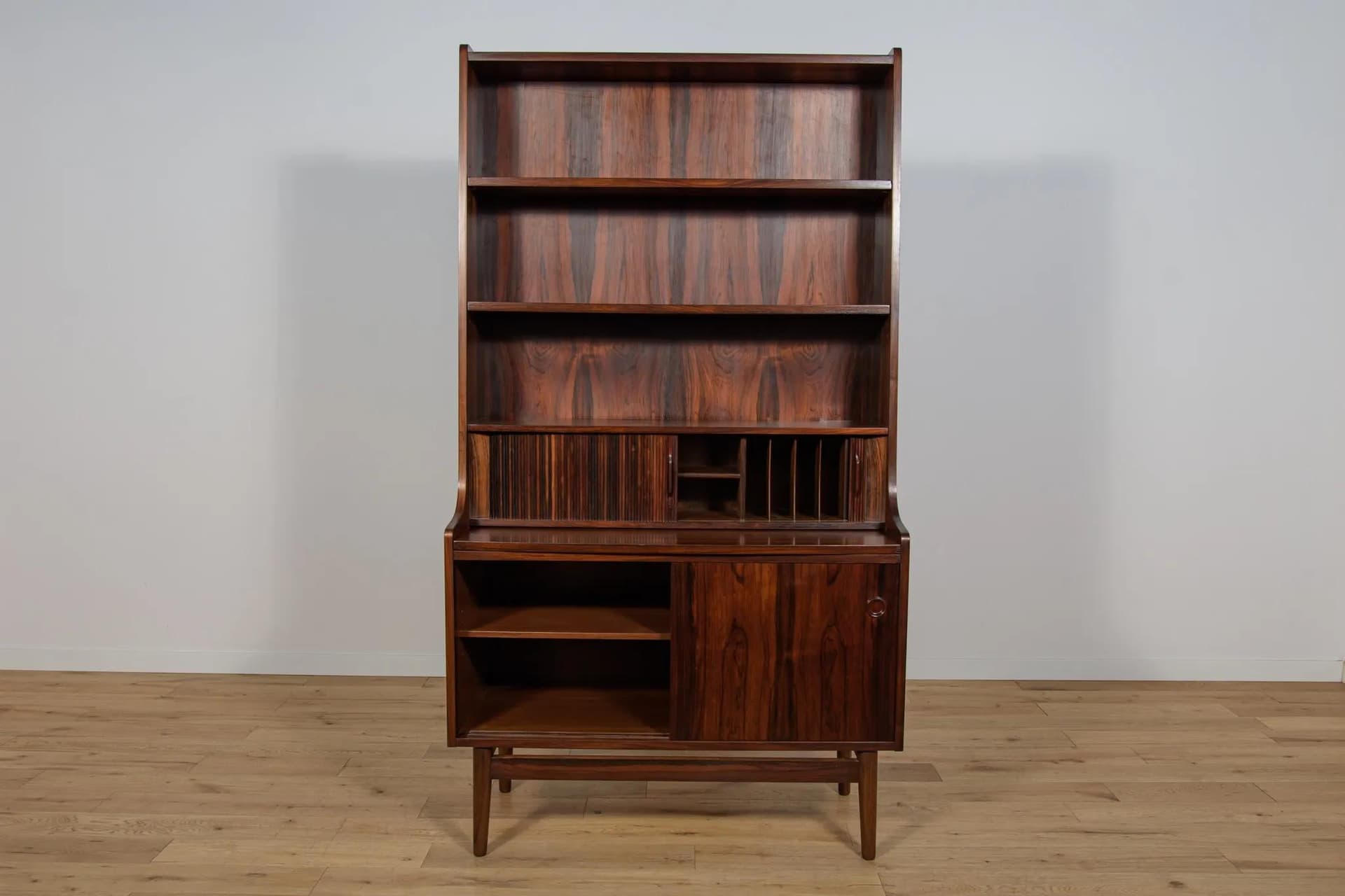 Bookcase, brown rosewood, by J. Sorth, Denmark, 1960s. - 70811