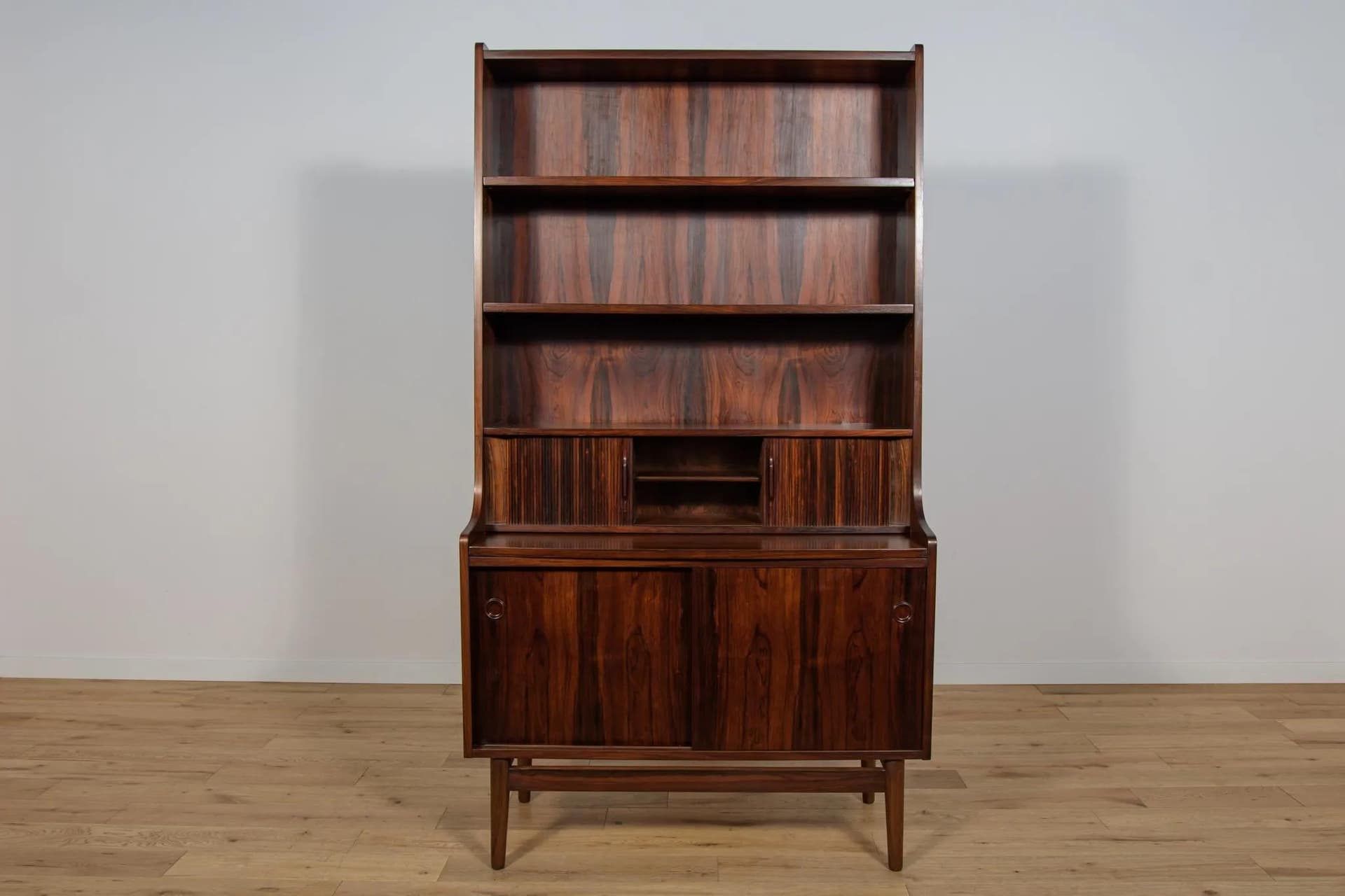 Bookcase, brown rosewood, by J. Sorth, Denmark, 1960s. - 70808