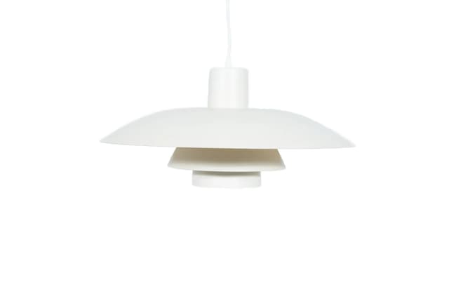 Lampa wisząca PH 4/3, ivory white, metal, proj. P. Henningsen, Louis Poulsen, Dania, lata 60. - WYMIARY
