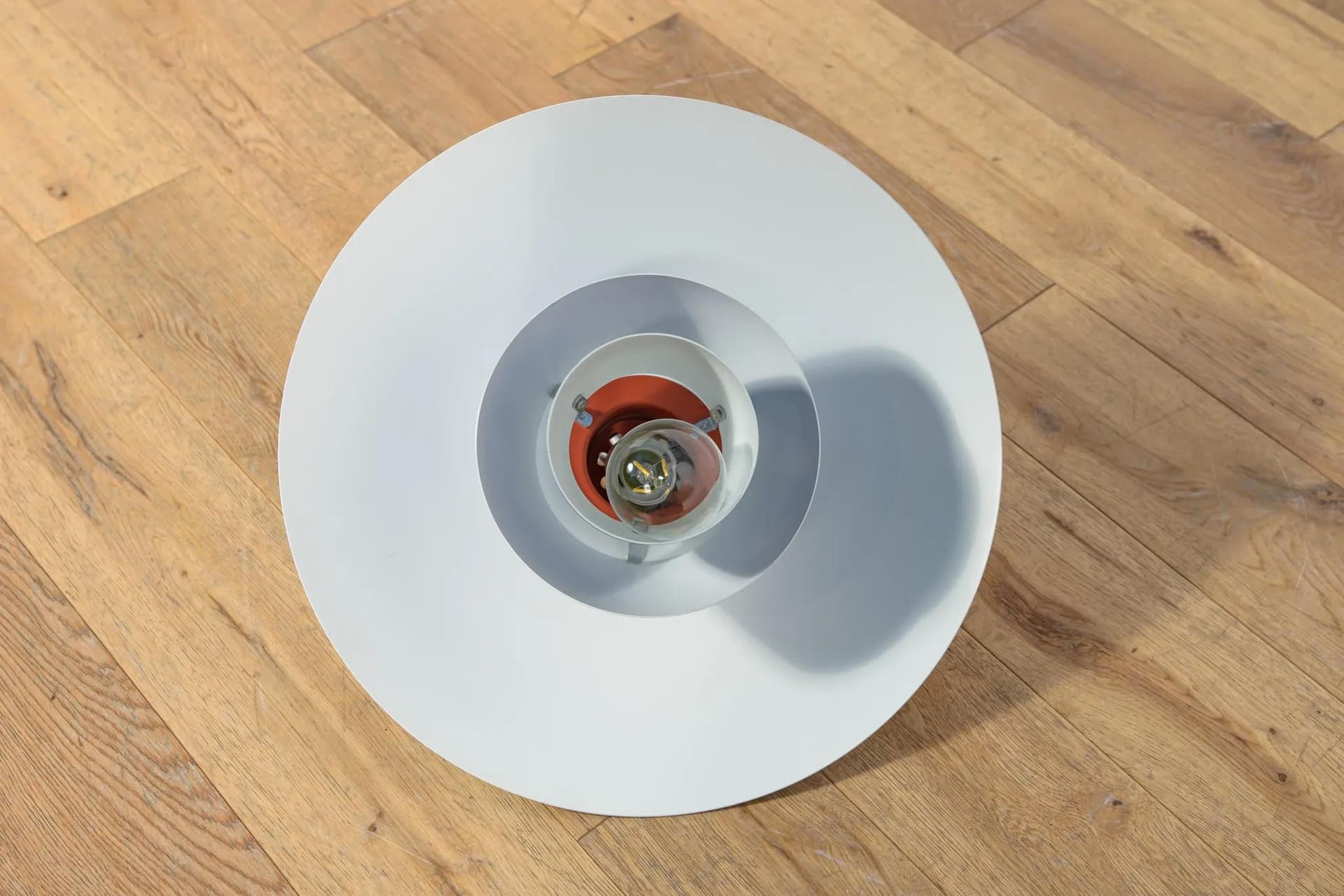 Lampa wisząca PH 4/3, metal niebieski, proj. P. Henningsen, Louis Poulsen, Dania, lata 60. - 70677