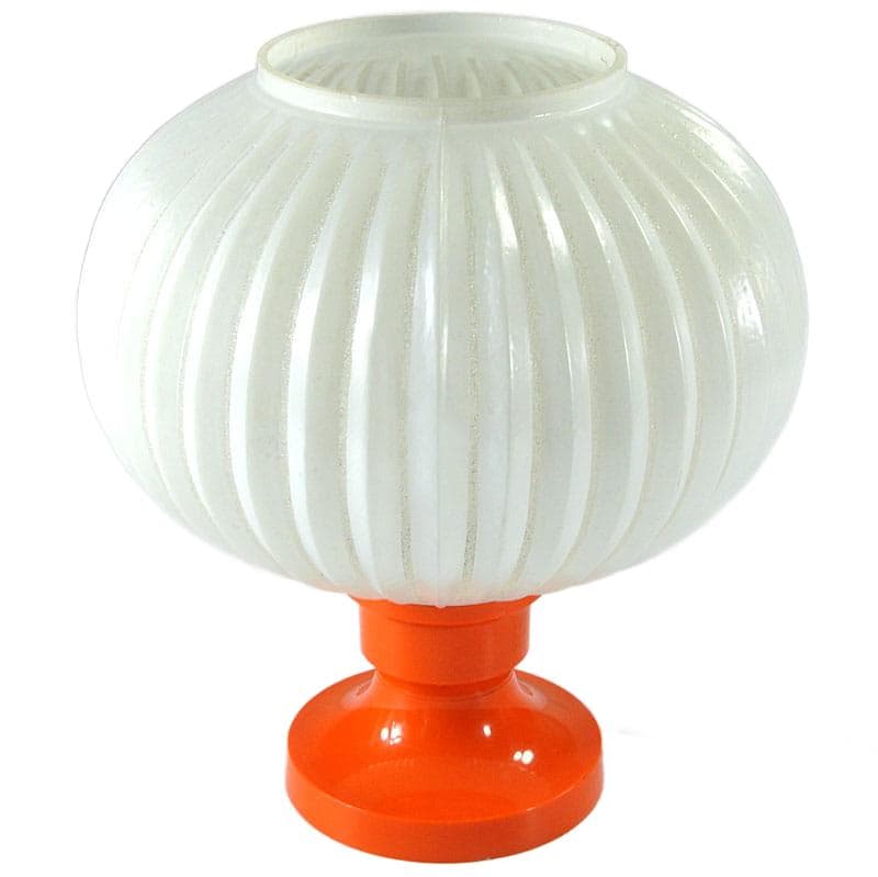Orange Space Age Table Lamp, Plastic, 1970s - 5931