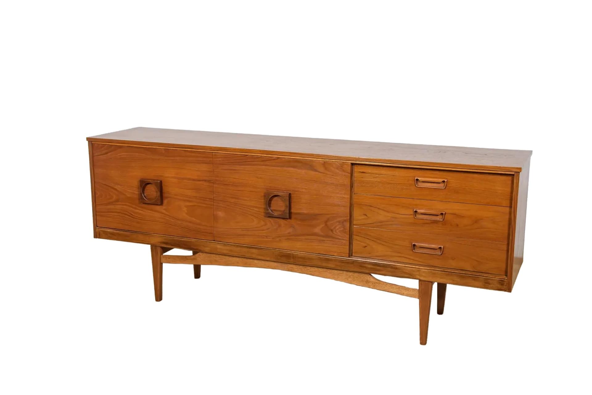 Sideboard, brown teak, United Kingdom, 1960s.