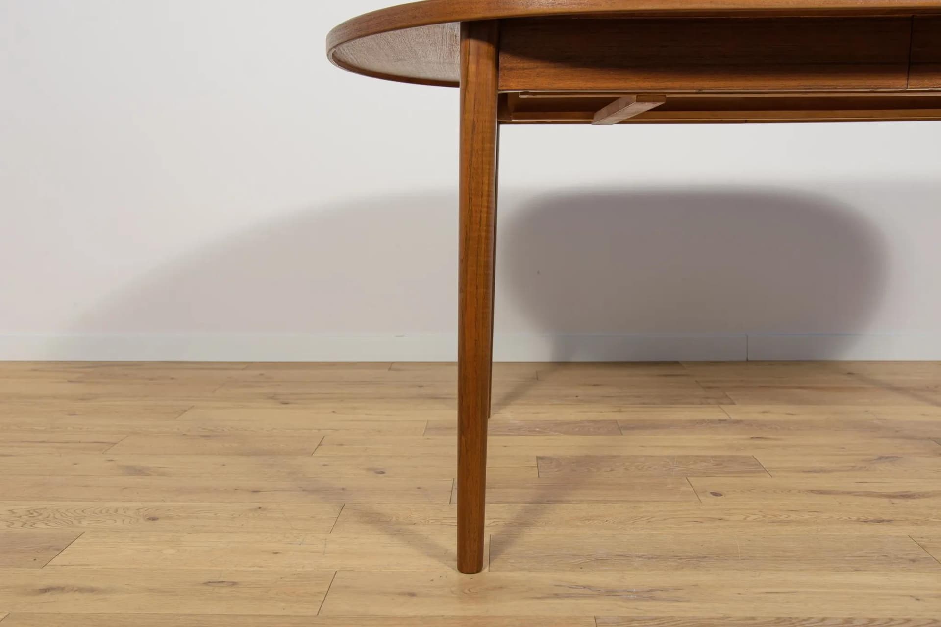 Extendable Table, brown teak, by N. Jonsson, Sweden, 1960s. - 70311