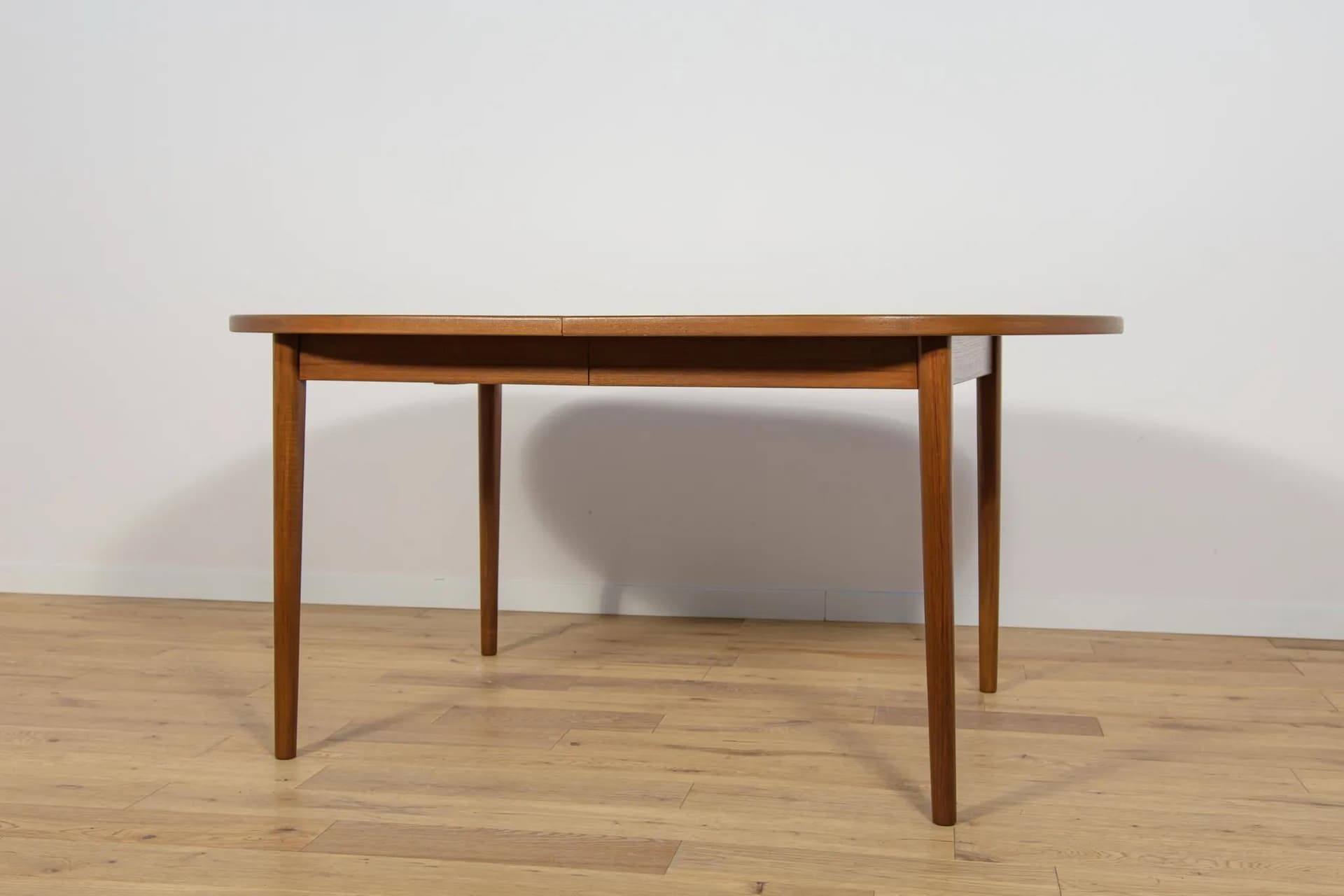 Extendable Table, brown teak, by N. Jonsson, Sweden, 1960s. - 70308