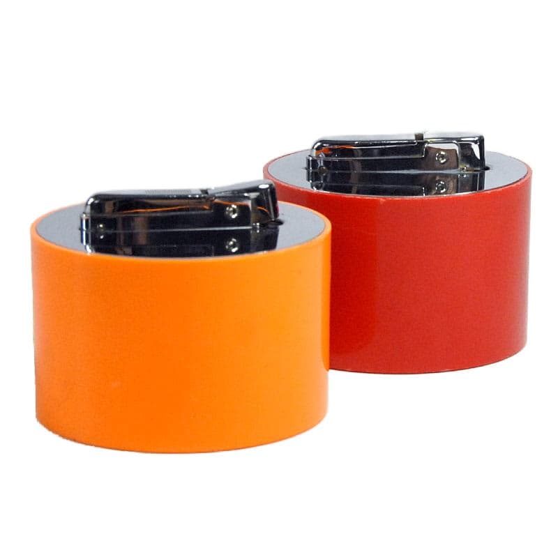 Orange Table Lighters, Space Age, 1980s - 5921