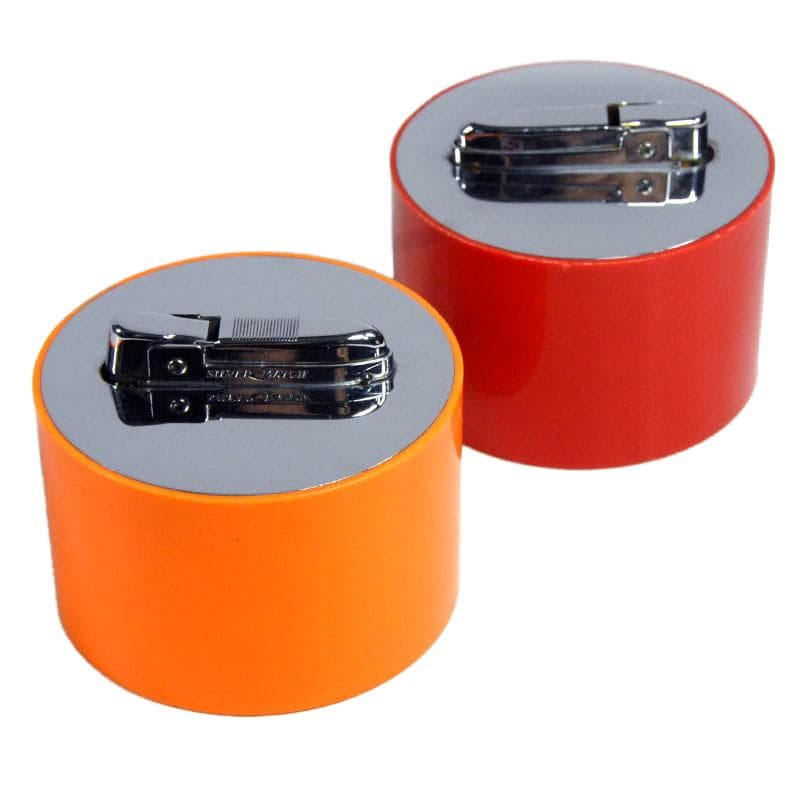 Orange Table Lighters, Space Age, 1980s - 5919