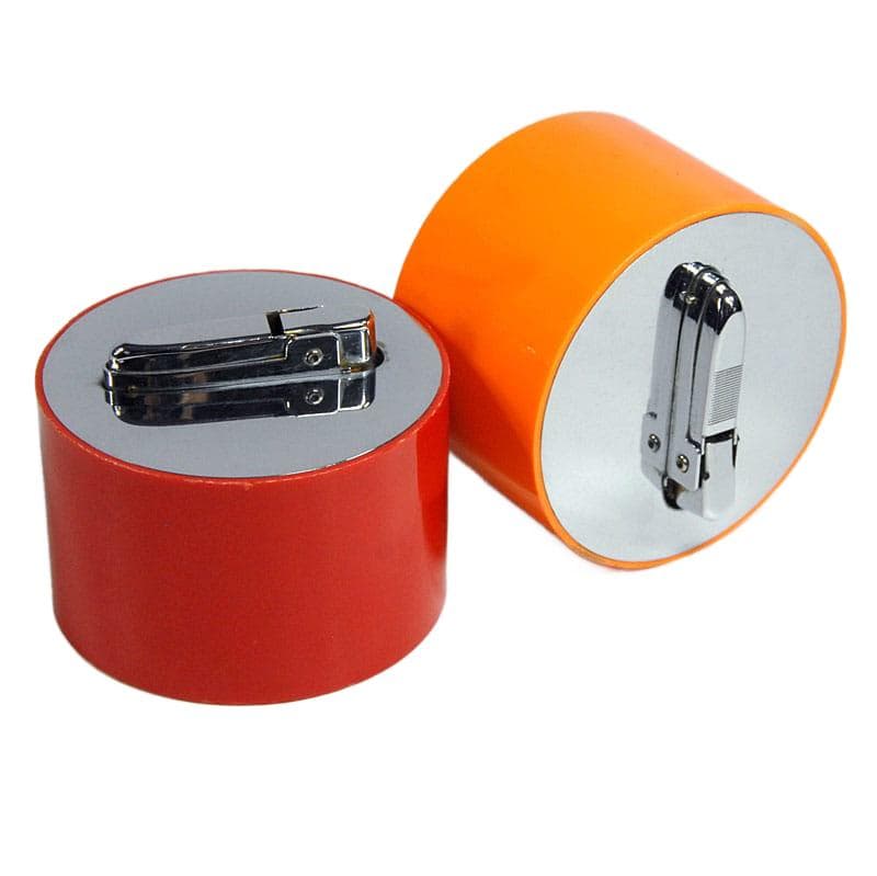 Orange Table Lighters, Space Age, 1980s - 5917