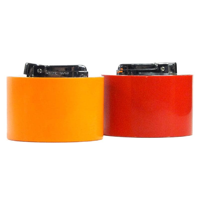 Orange Table Lighters, Space Age, 1980s - 5918