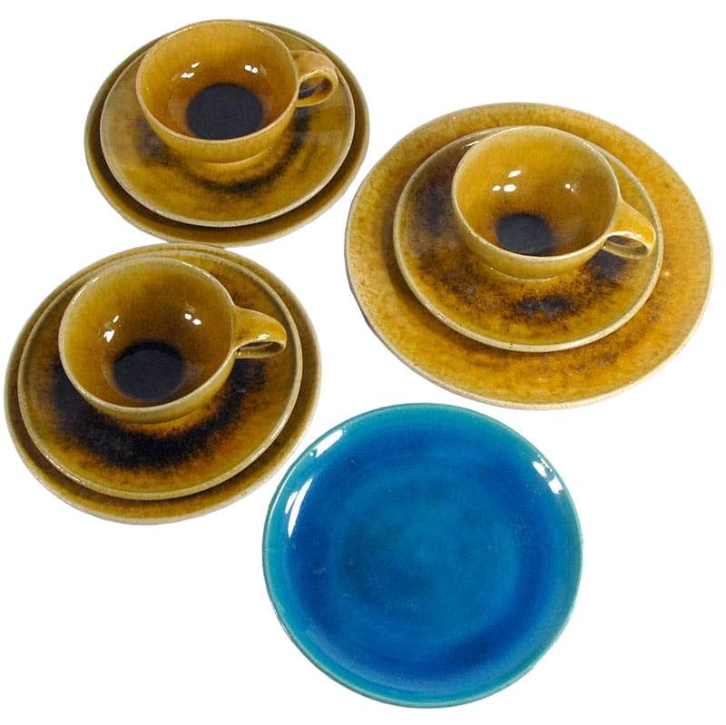 Honey Ceramic Set, Herman A. Kähler (HAK), Denmark, 1940s