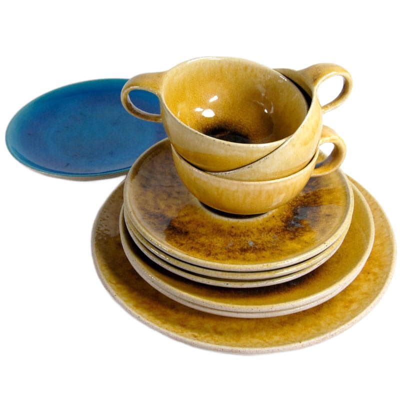 Honey Ceramic Set, Herman A. Kähler (HAK), Denmark, 1940s - 5911
