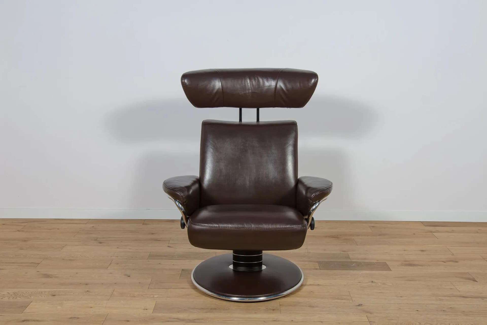 Lounge Chair with Ottoman Jazz, dark brown leather, Ekornes Stressless, Norway, 2000s - 70074