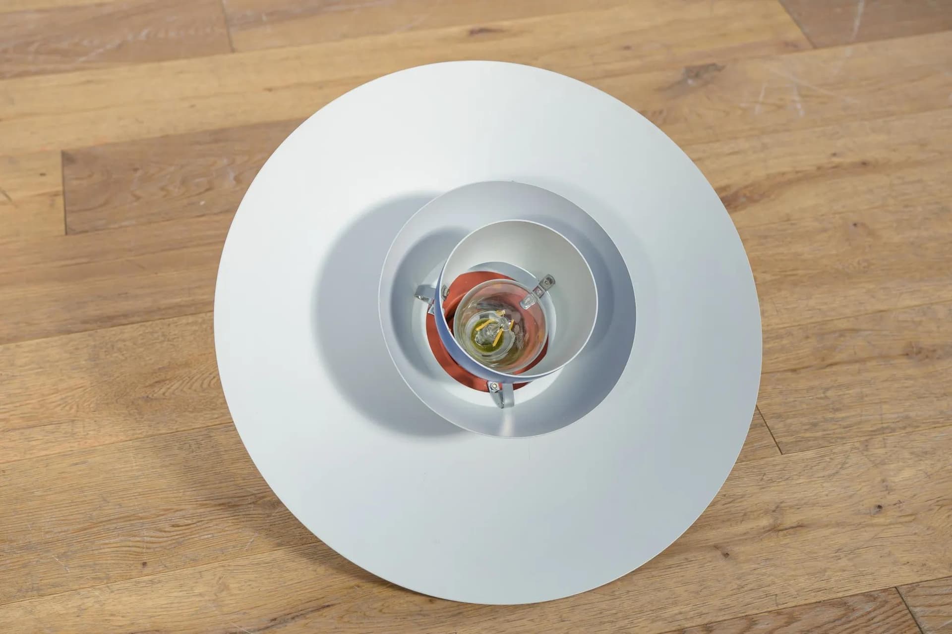 Lampa wisząca PH 4/3, aluminium niebieski, proj. P. Henningsen, Louis Poulsen, Dania, lata 60. - 69968