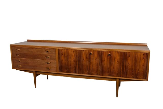 Sideboard Hamilton, dark brown rosewood, by R. Heritage, United Kingdom, 1950s. - DIMENSION