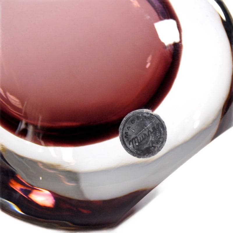 Różowy wazon sommerso, Murano, Włochy, lata 60. - 5897