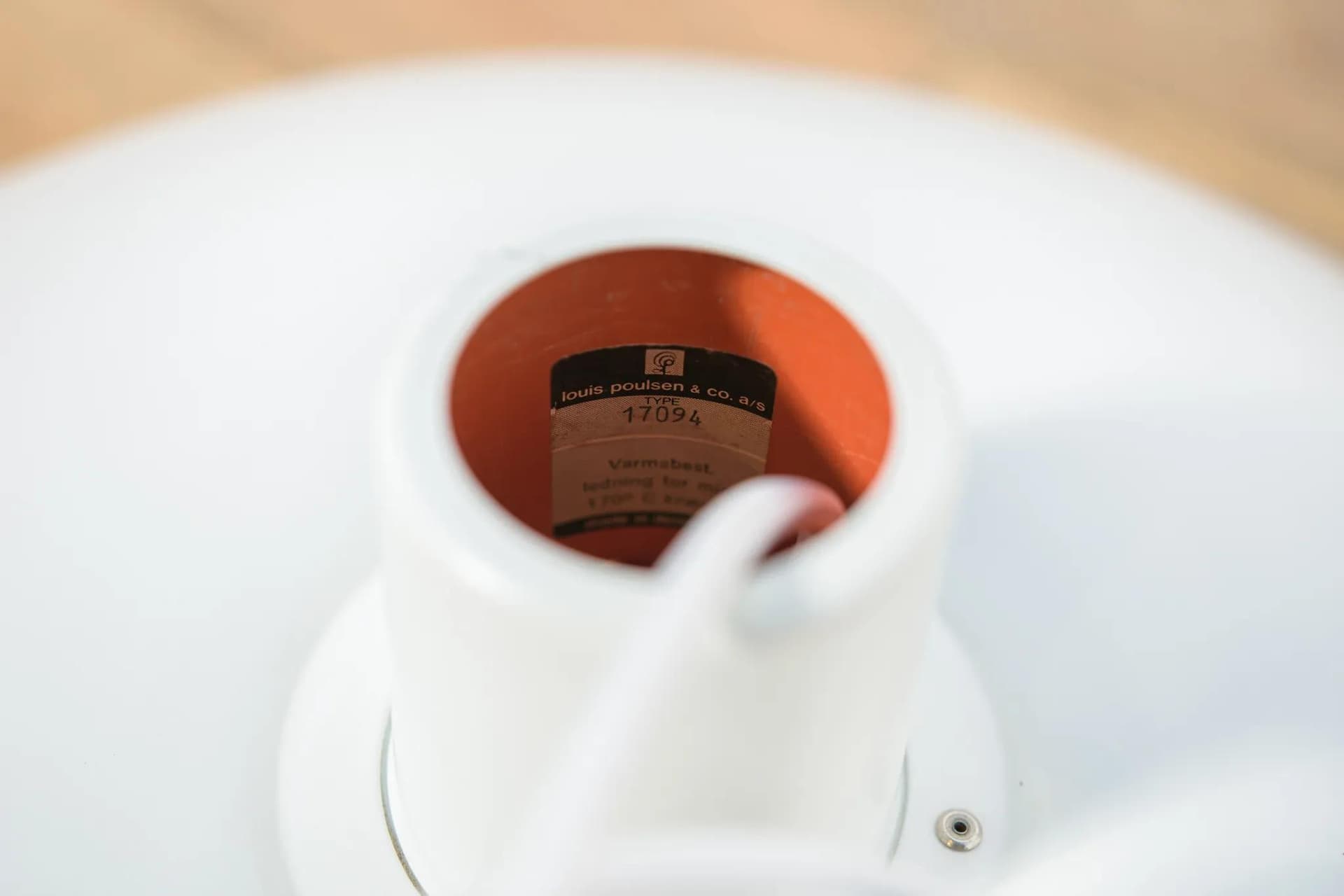 Lampa wisząca PH 4/3, metal biały, proj. P. Henningsen, Louis Poulsen, Dania, lata 60. - 72864