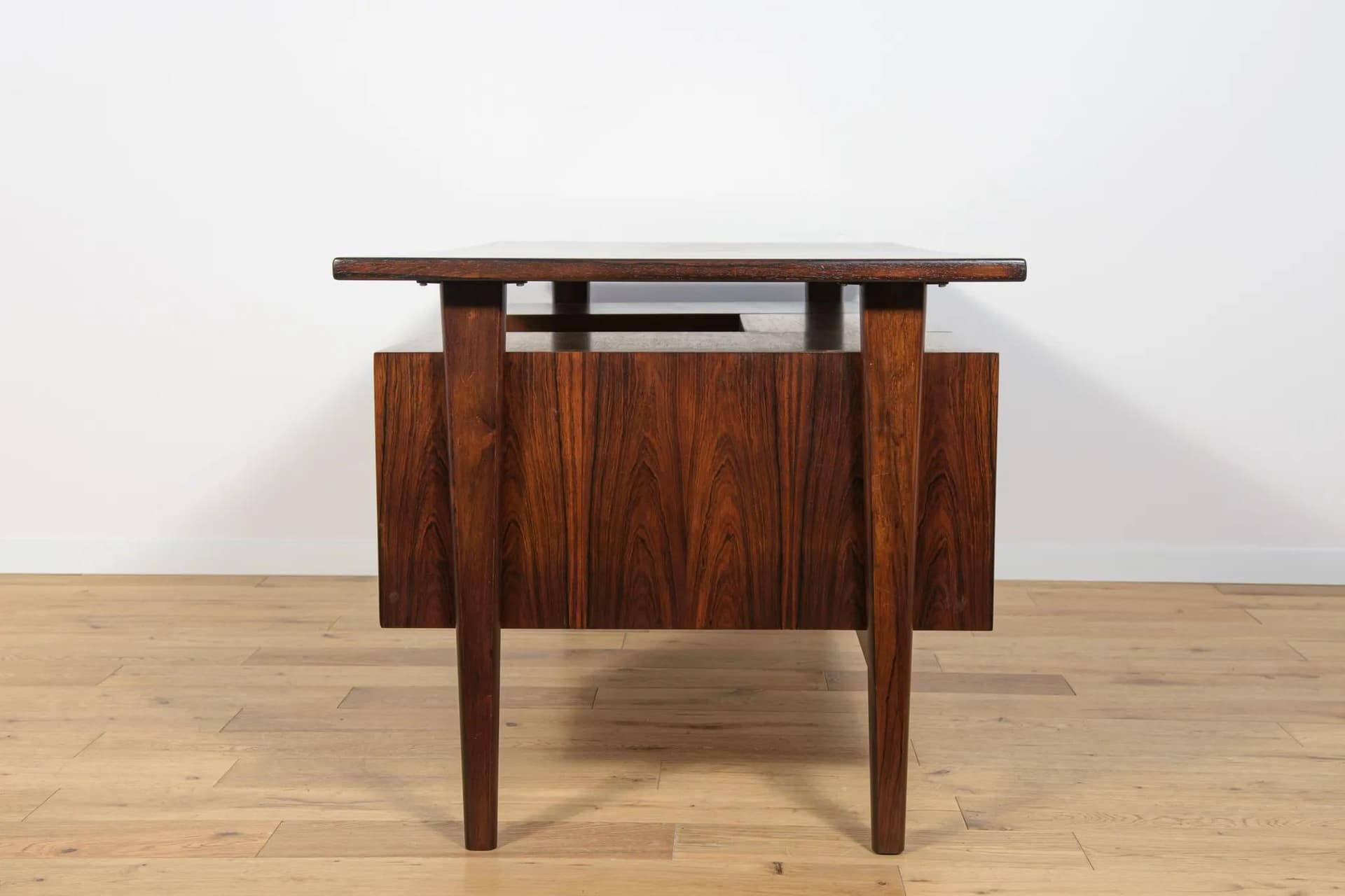 Desk, dark brown rosewood, by K. Kristiansen, Denmark, 1960s - 72838