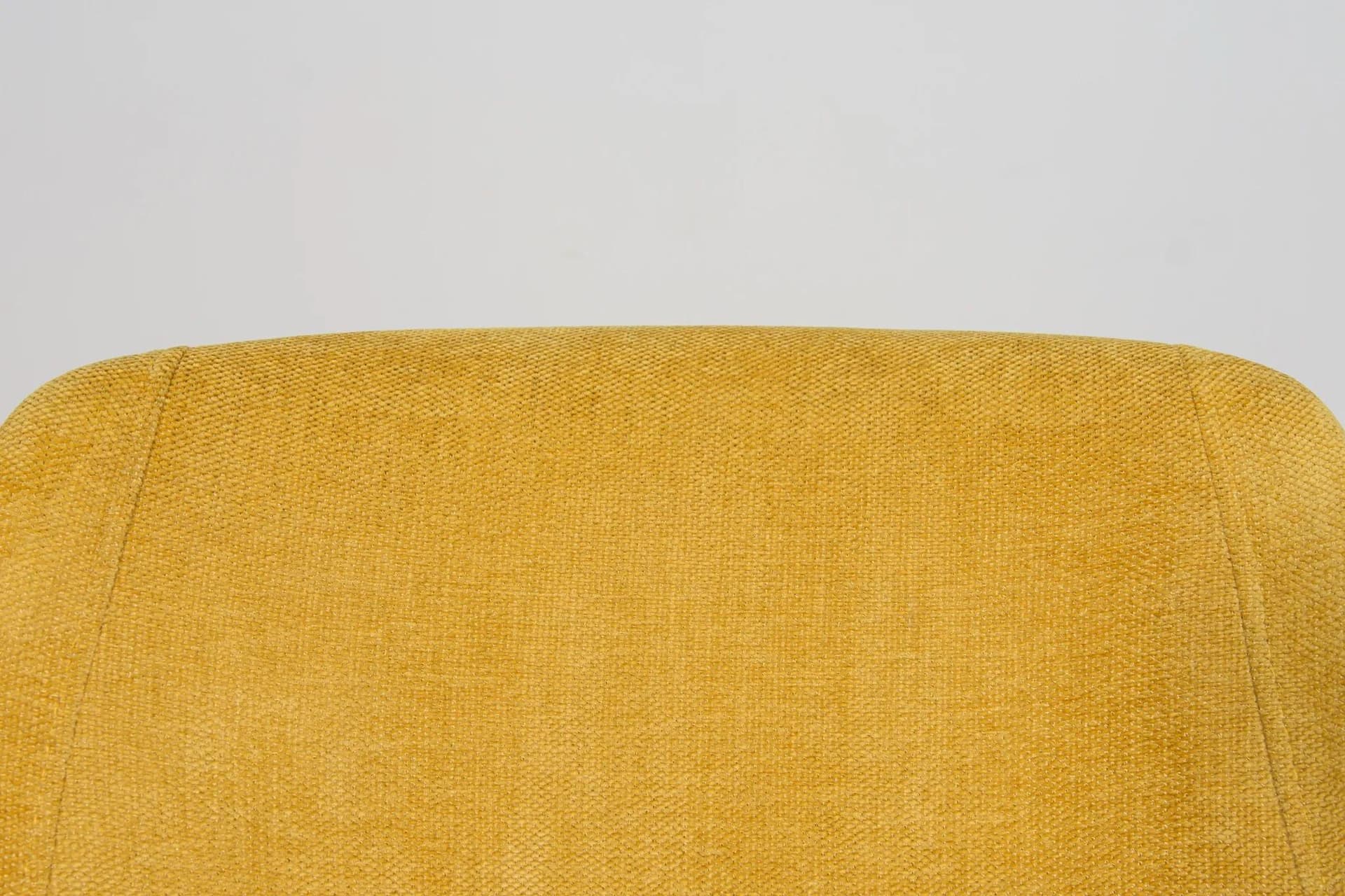 Fotel Kilta, żółty, welur, stal chromowana, proj. O. Mannermaa, Niemcy, lata 70. - 72698