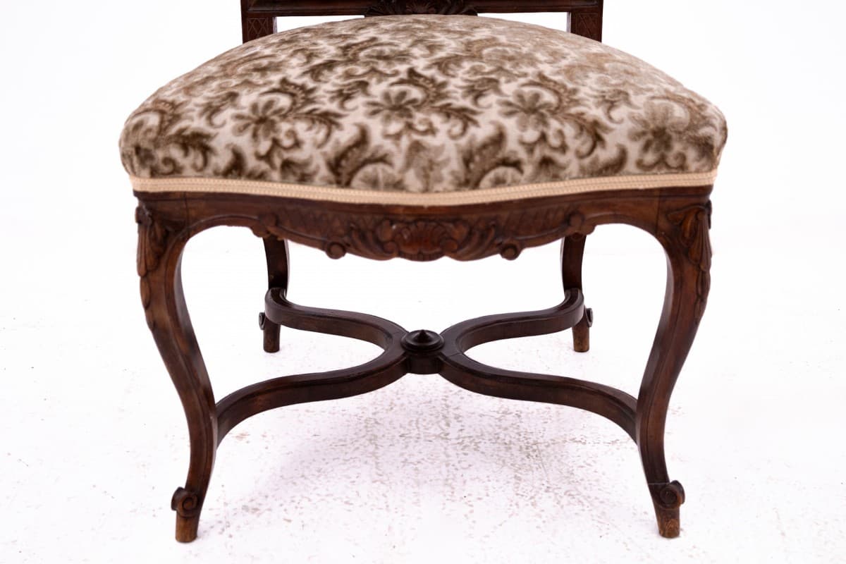 Dark Brown Set of 4 Chairs, France, 1910s - 50136