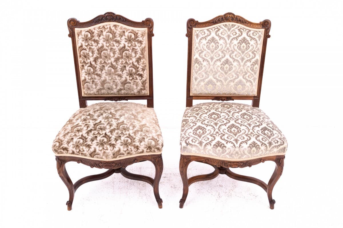 Dark Brown Set of 4 Chairs, France, 1910s - 50130
