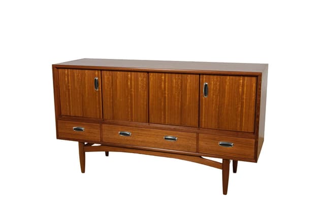 Sideboard, brown walnut, G-Plan, United Kingdom, 1960s. - DIMENSION