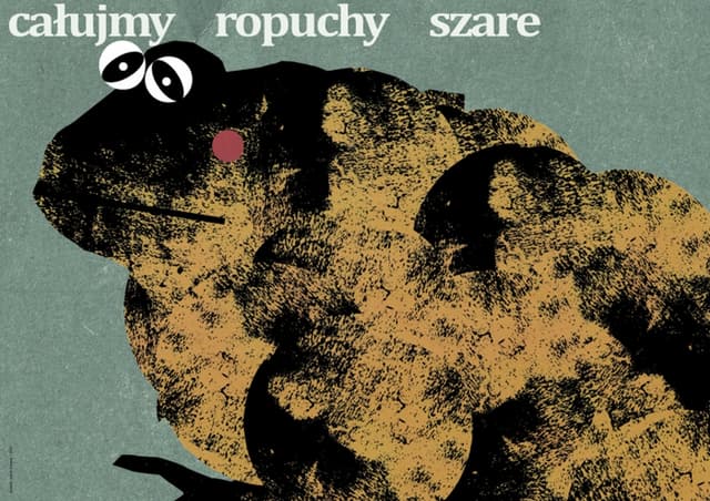 Poster Całujmy ropuchy szare, 50x70 cm, by J. Zasada, Jakub Zasada - DIMENSION