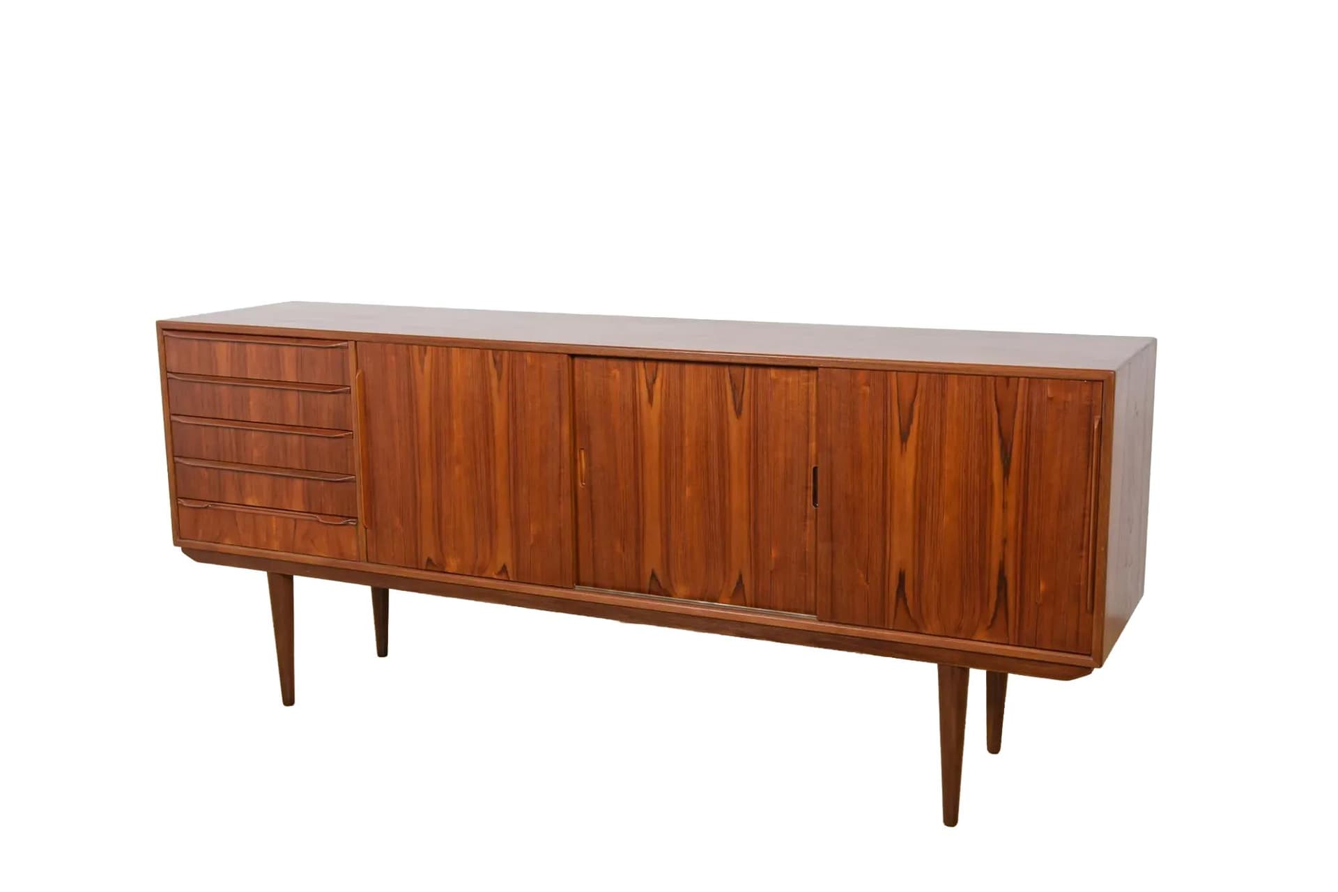 Komoda, teak brązowy ciemny, Dania, lata 60.