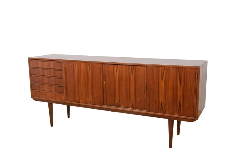 Komoda, teak brązowy ciemny, Dania, lata 60.