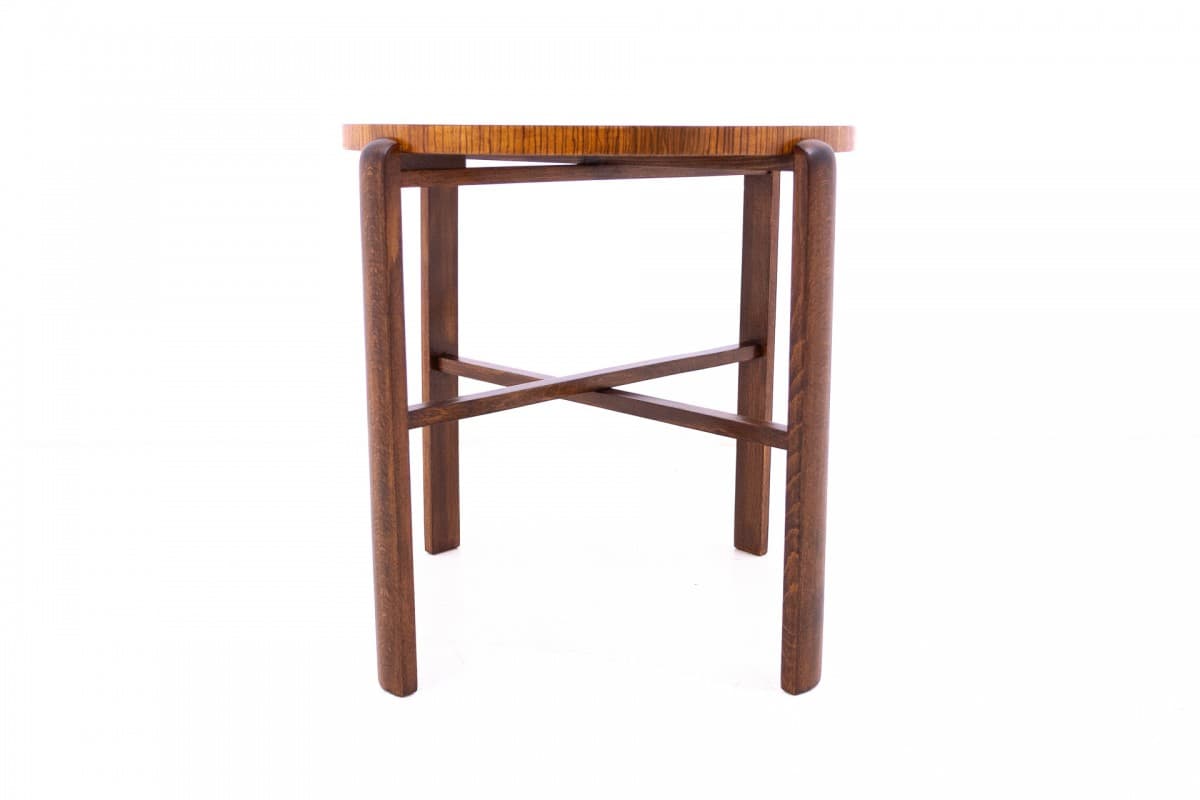 Orzechowy stolik art deco, Polska, lata 30. - 50955