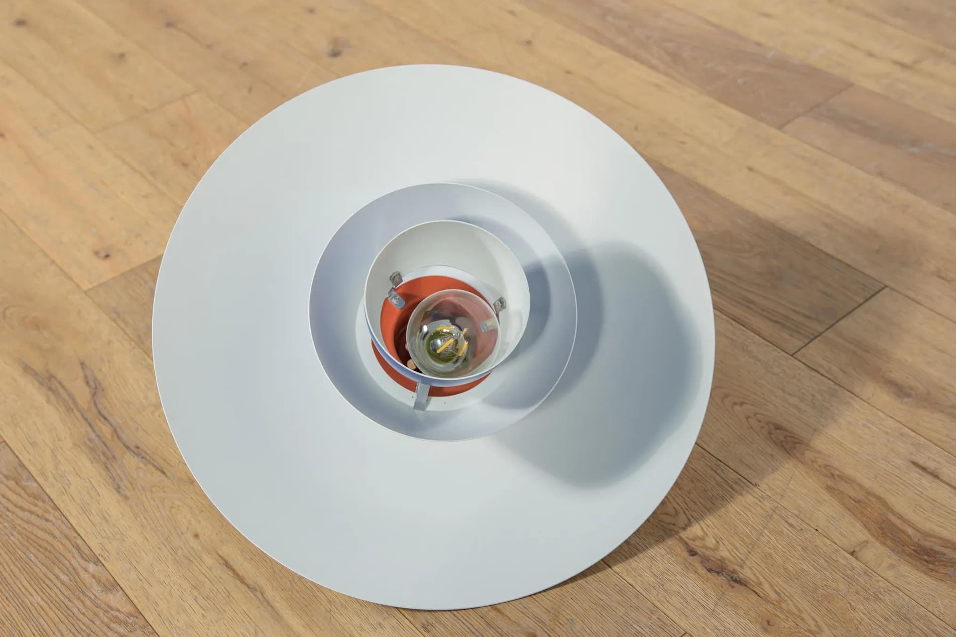 Lampa wisząca PH 4/3, metal niebieski, proj. P. Henningsen, Louis Poulsen, Dania, lata 60. - 75108