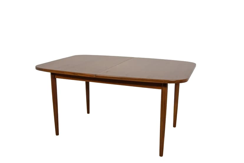 Extendable dining table, brown teak, G-Plan, United Kingdom, 1960s.