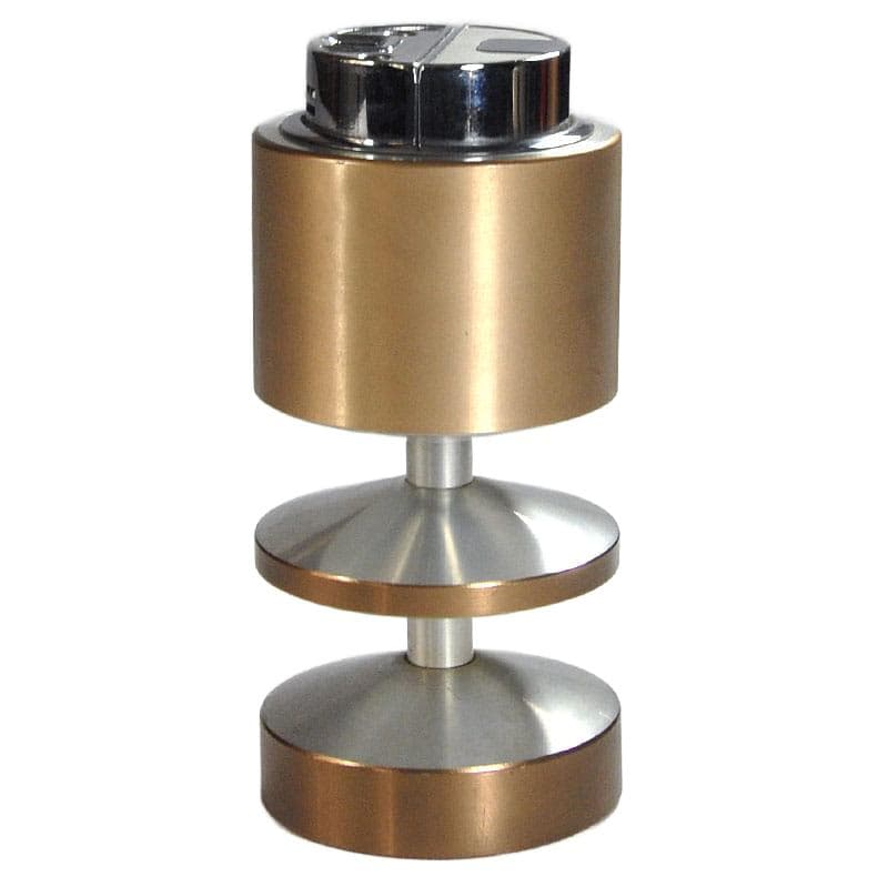 Złota postmodernistyczna zapalniczka stołowa, Sarome, Japonia, lata 70. - 6000