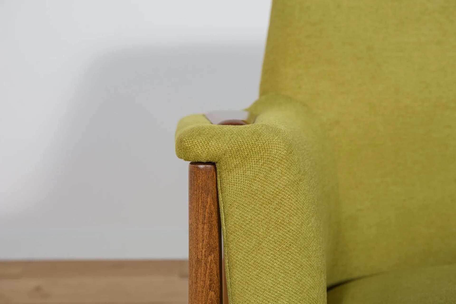 Sofa President, zielona, tkanina, drewno bukowe, AB Ardebo Stoppmöbelfabrik, Szwecja, lata 60. - 74993