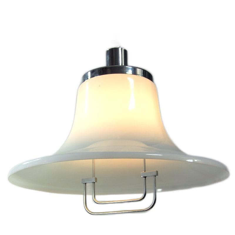 Biała lampa sufitowa Space Age, Włochy, lata 70. - 5994