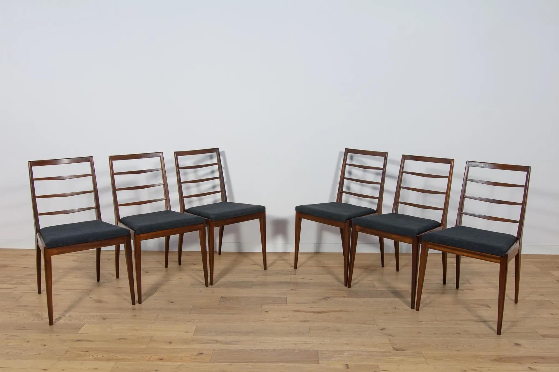 Set of six chairs, brown teak, McIntosh, United Kingdom, 1960s - 74807