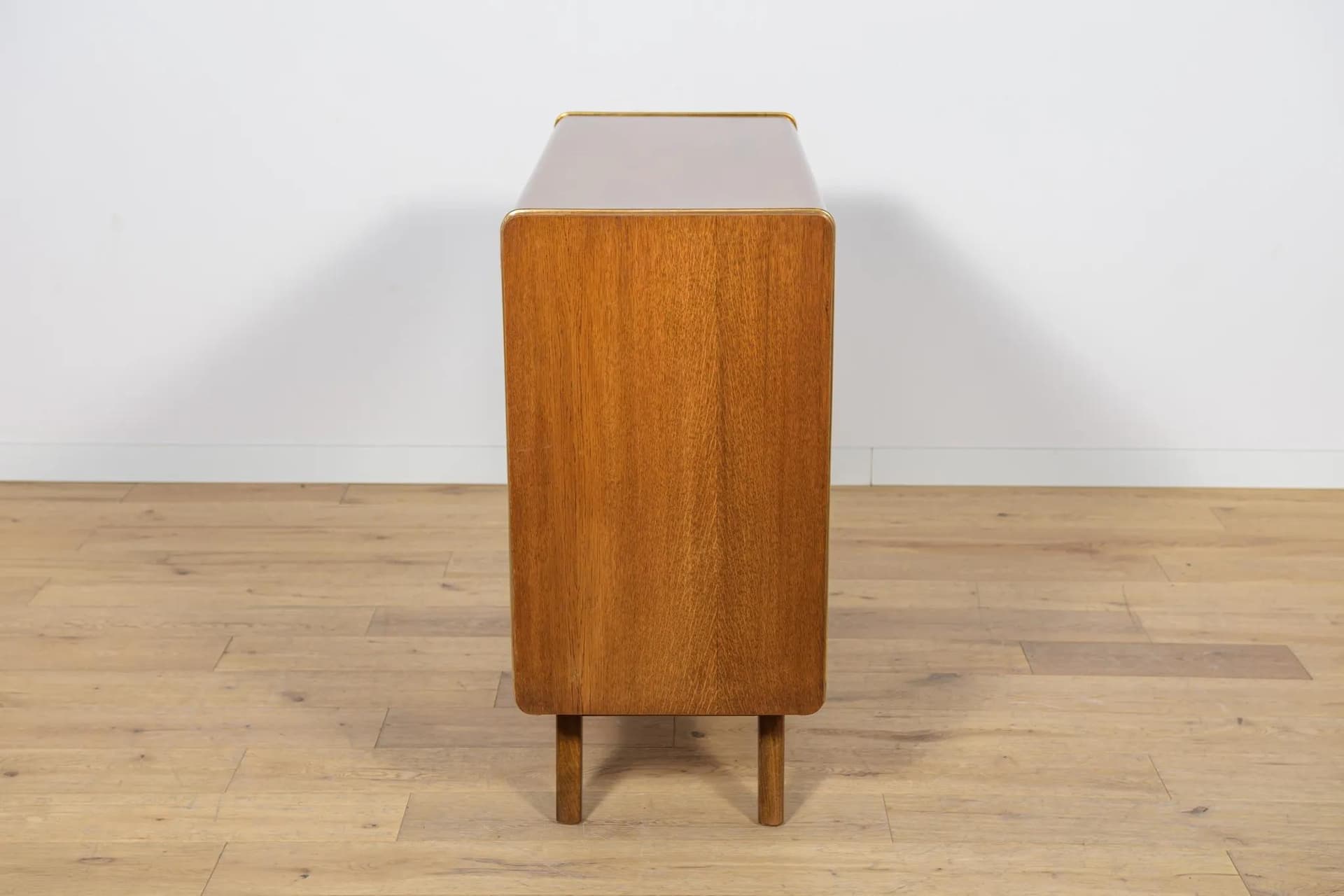 Barek, drewno brązowy, proj. B. Landsman, Jitona, Czechosłowacja, lata 60. - 74789