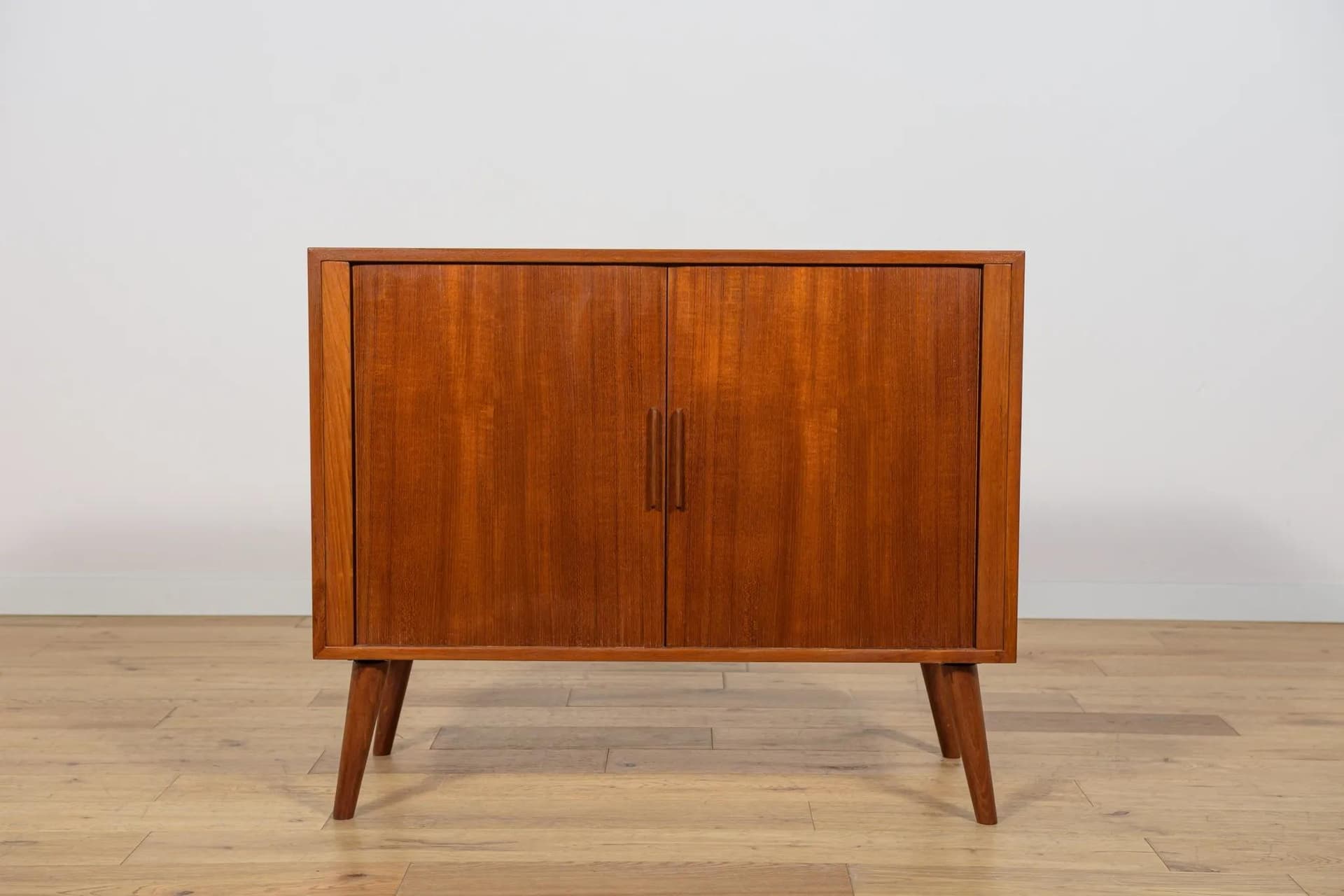 Sideboard, brown teak, by K. Kristiansen, Denmark, 1960s. - 74574