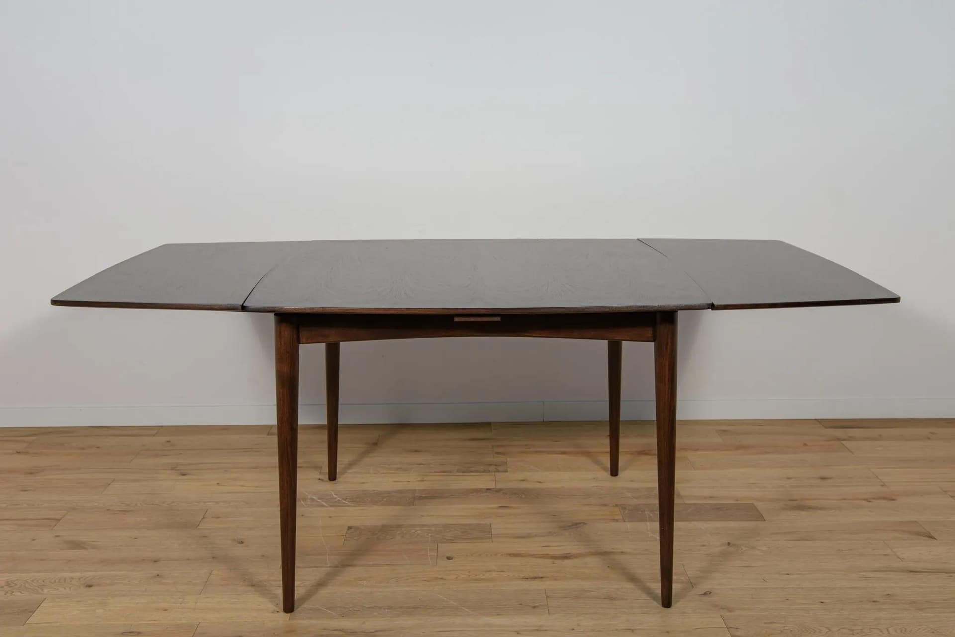 Extendable table, brown rosewood, Denmark, 1960s. - 74524