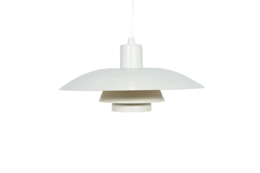 Lampa wisząca PH 4/3, metal ivory white, proj. P. Henningsen, Louis Poulsen, Dania, lata 60.