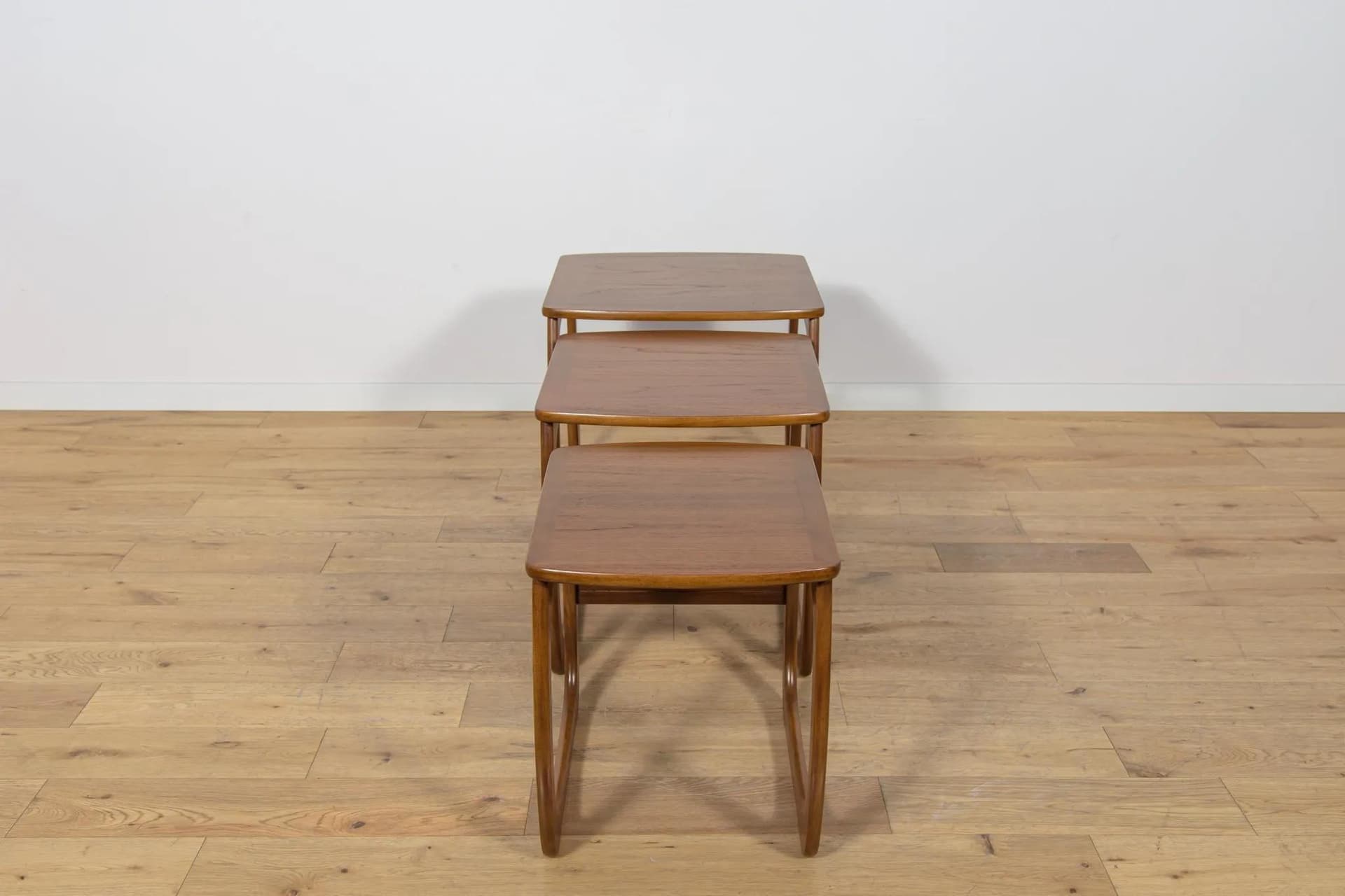 Komplet trzech stolików, brązowy, teak, Parker Knoll, Wielka Brytania, lata 60. - 74369