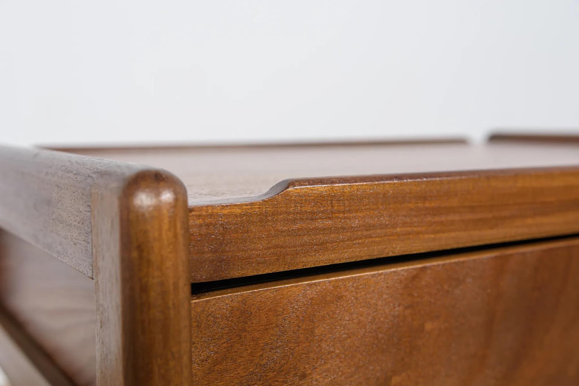 Side table, brown teak, Denmark, 1970s. - 74282