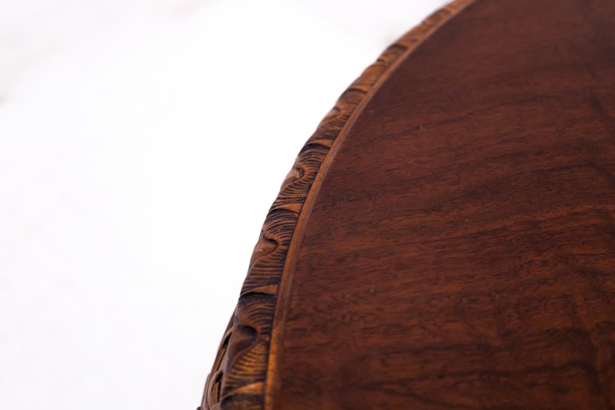 Brązowy, rzeźbiony stolik, Europa Zachodnia, lata 10. XX wieku - 50912