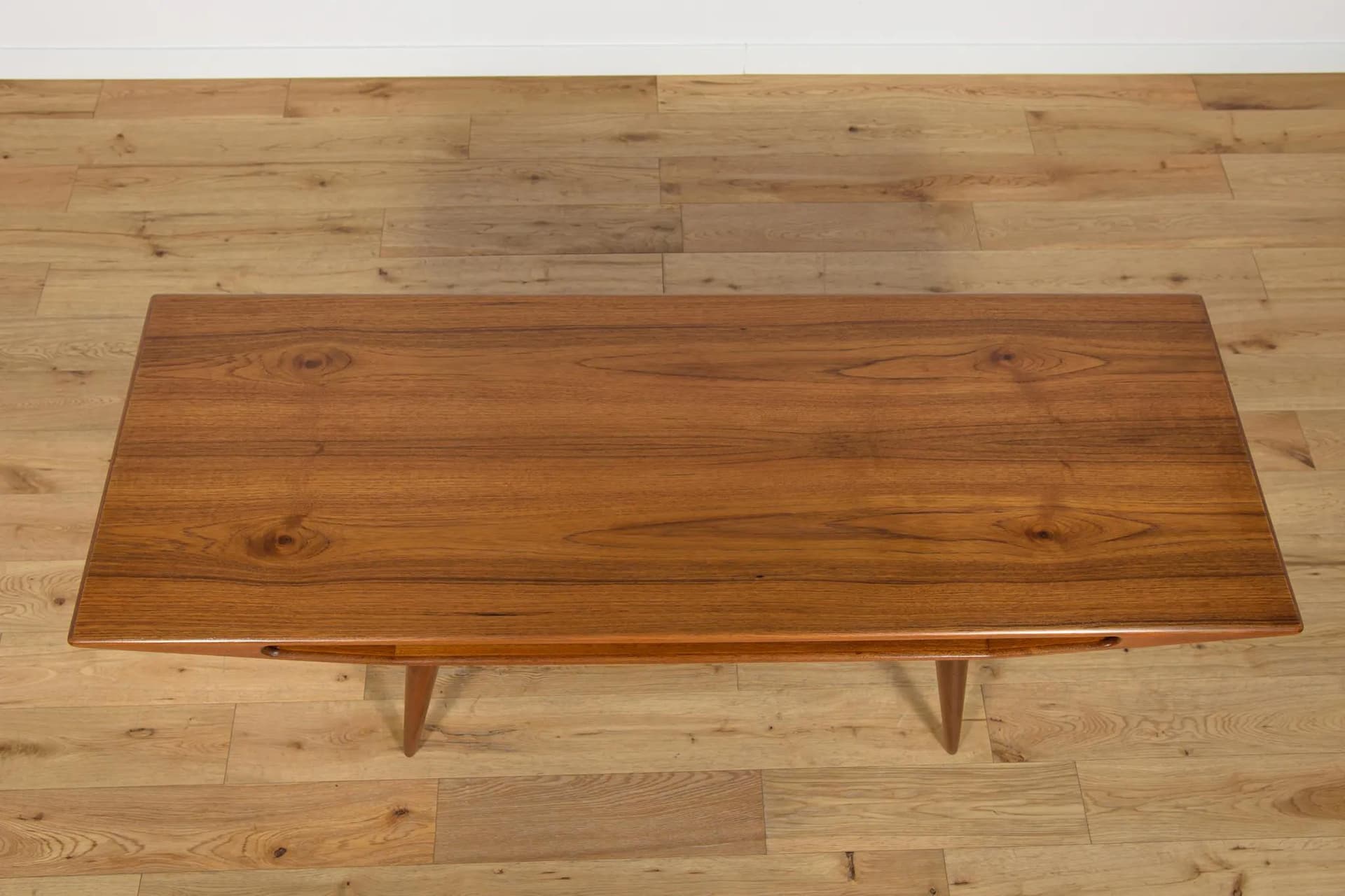 Coffee table model 100, brown teak, Omann Jun, Denmark, 1950s. - 74237