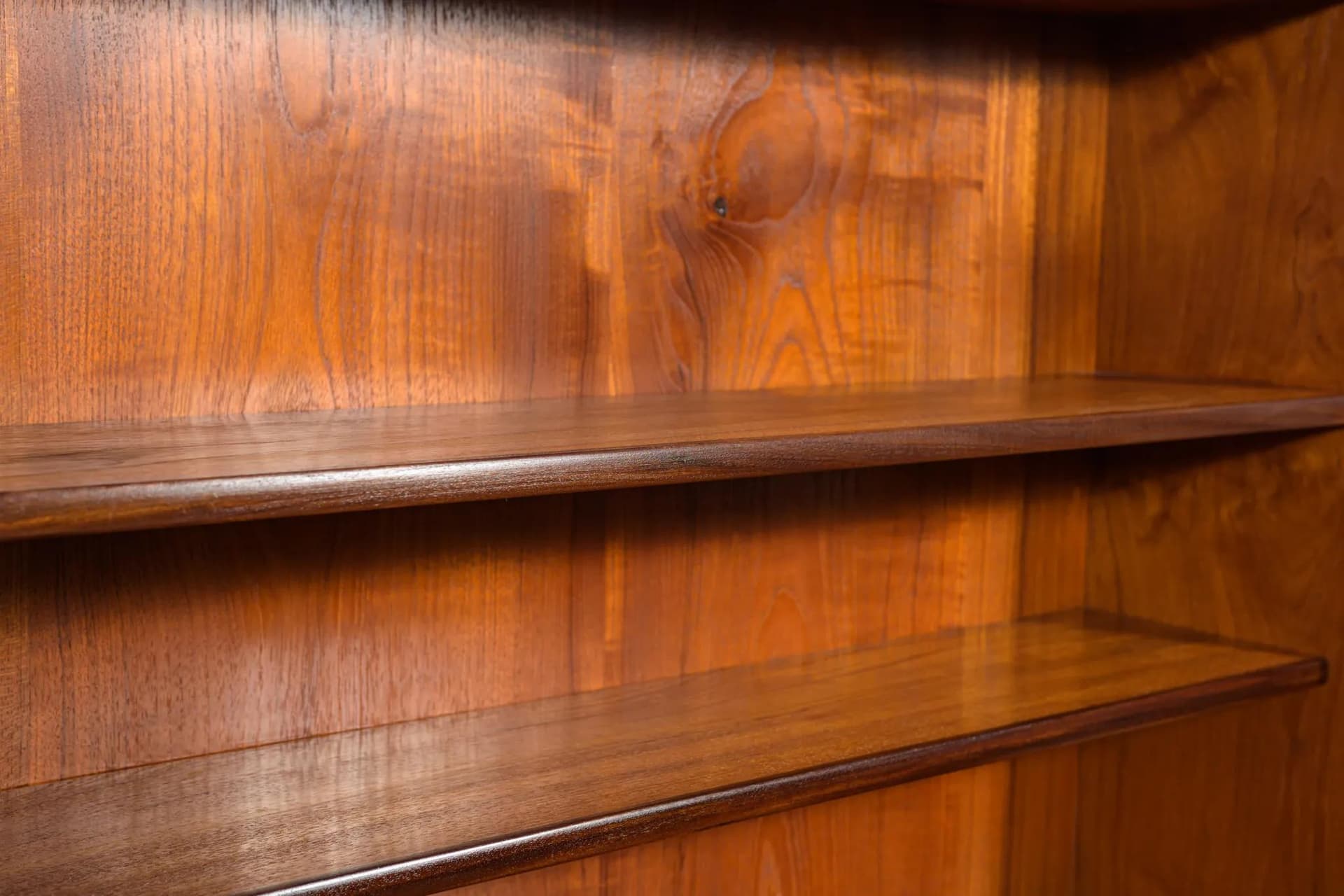 Bookcase, dark brown teak, Denmark, 1960s. - 75457