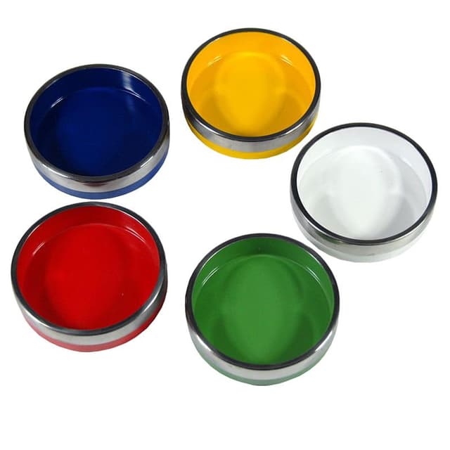 Colorful Modular Dishes, Style of I. Kenmochi, 1980s - DIMENSION