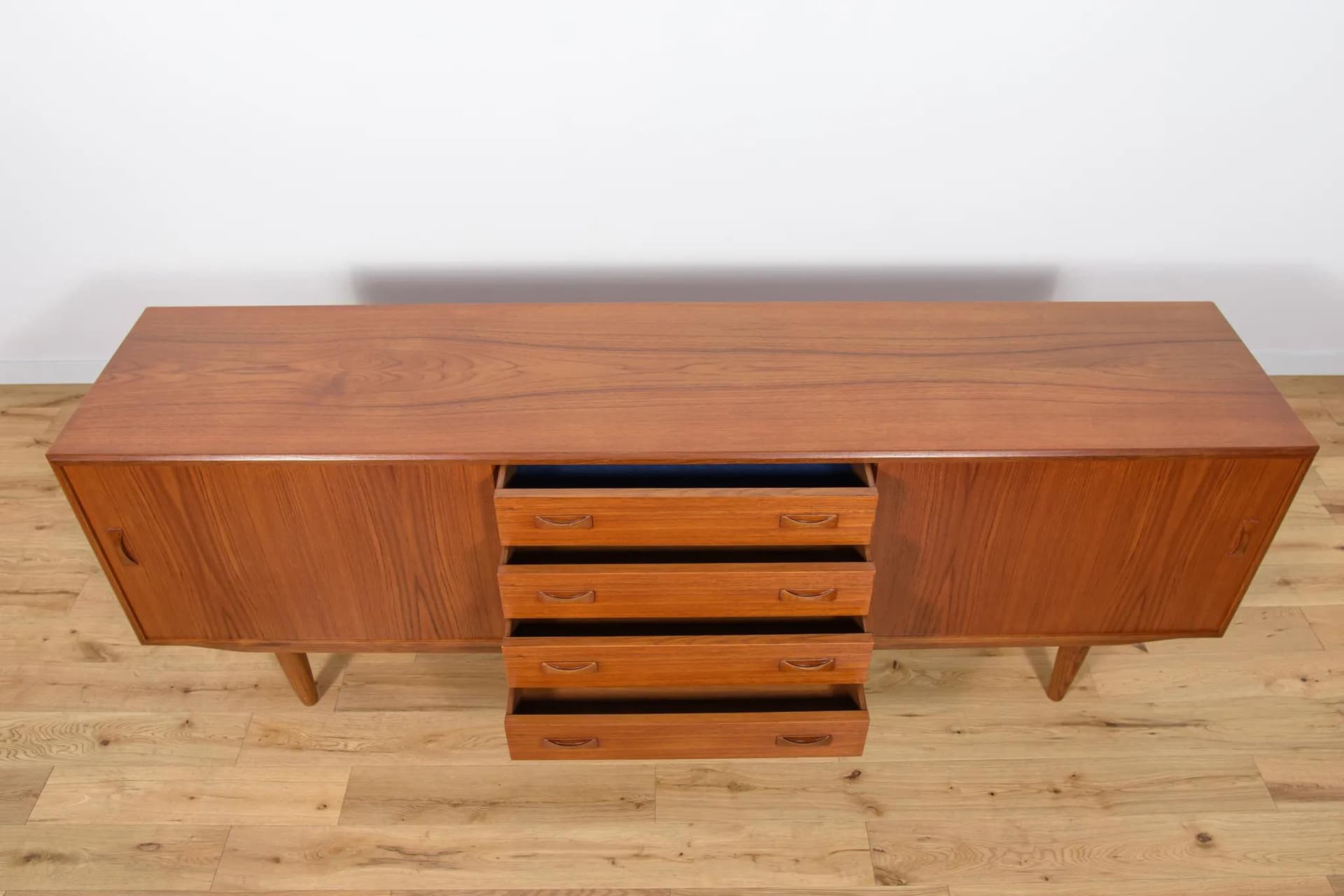 Komoda, teak brązowy, Clausen & Son, Dania, lata 60. - 75429