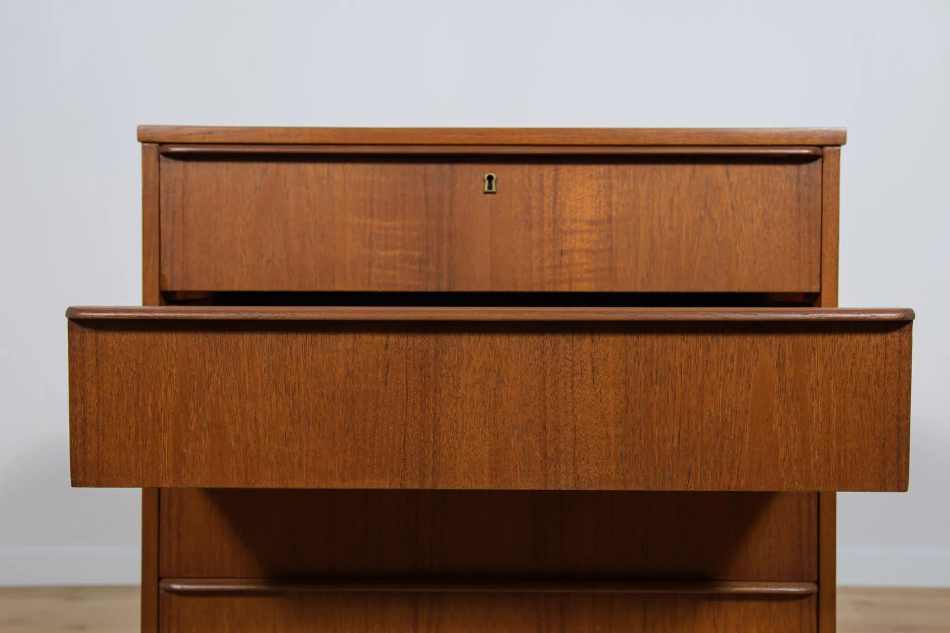 Komoda, teak brązowy, Dania, lata 60. - 75605